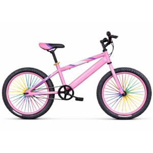 Pink Striped BMX-type Bicycle Kids