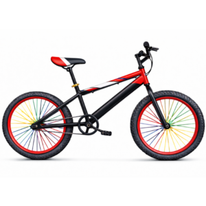Red White Striped BMX-type Bicycle Kids