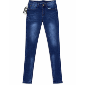 Womens Classic Faded Blue Slim Jeans
