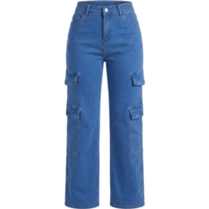 Womens Cargo-style Jeans Fresh Blue